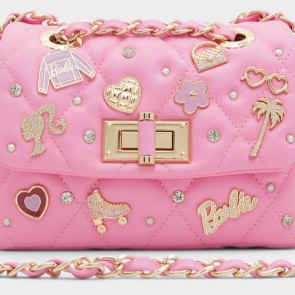 Aldo Barbieqcross body bag. Bright Pink.